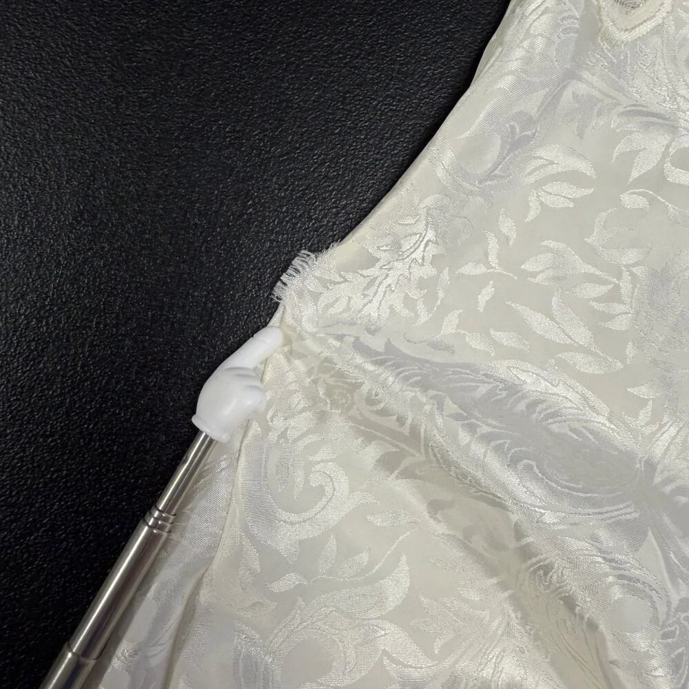 VTG Lucie Ann II Ivory Lace Slip Dress USA  Romantic Lingerie Nightgown Set MED - Picture 5 of 12